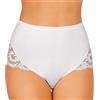 JADEA 12 Pezzi Slip Culotta Donna con Inserto in Pizzo 07 Cotone Elasticizzato