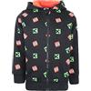MINECRAFT - Felpe con Cappuccio da Ragazzo - Felpa con Cappuccio Nera con Zip - Felpa con Cappuccio Nera per Bambini Creeper - 5/6 Anni