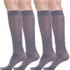 BEONTOP by Gambetti Gambaletti Compressione Graduata Donna 140 Denari 2Pz - Calze Compressione 22-23 mmHg, Riposanti, Contenitive, Elastiche Per Vene Varicose, Comfort Support Line - Made in Italy