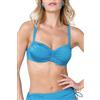 Goldenpoint Donna Costume da Bagno Report - Parte Alta del Bikini - Bralette con Ferretto e Senza Imbottitura con Coulisse e Spalline Regolabili Taglia 3B Colore Blu