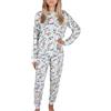 sarcia.eu Disney La Bella e la Bestia Pigiama Due Pezzi da Donna, Pantaloni Lunghi, Maniche Lunghe (IT, Testo, XS, Regular, Regular, Disney)
