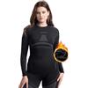 NOOYME Maglia termica da donna, a maniche lunghe, termica, biancheria intima da sci, da donna, per l'inverno