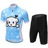Million Trade Set di Maglia Ciclismo per Bambino (Maglia Bici a manica corta + Pantaloncini con Imbottitura)