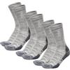 Merino.tech Calze Lana Merino Uomo e Donne - Calzini Termici, Calzini Running, Calze Trekking Lunghezza Media (35-37, Cloud Grey Pack of 3)