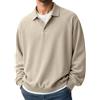 EODJXIO Camicie Jeans Uomo Lino Henley T-Shirt Azzurra Manica Corta per Il Mare Maglietta Alta visibilità Lunga