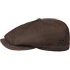 LIERYS Nappa Wax Coppola Pelle Stile Newsboy Cappello Piatto Uomo Cerato Made in Italy Uomo Autunno Inverno