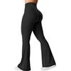 YEOREO Kalie Flare Scrunch Leggings da donna V Cross Waist Bell Bottom Pantaloni Yoga Controllo pancia Bootcut Leggings Allenamento