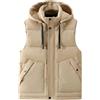 Generico Gilet Uomo Piumino Invernale senza Maniche Giubbotto Imbottito Trapuntato a Taglie Forti Stile Puffer Elegante con Zip