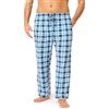 Timone Pantaloni Uomo Pigiama in 100% Cotone Caldo, Lunghi e Leggeri, Abbigliamento da Notte, Tinta Unita e Fantasia a Quadri, con Tasche Laterali TPP-001 (Modello-16 (9632301), M)