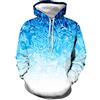 HanPaint Colorful Ice Cube 3D Felpa Uomo Donna Felpe con Cappuccio Autunno Tute Moda Casual Felpa con Cappuccio Cappotto WY-734 L
