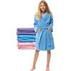 Twinzen Accappatoio Bambino Adolescenti con Cappuccio, 100% Cotone OekoTex, Accappatoio Ragazzo Ragazza - Tessuto Spugna Accappatoio da Bagno Ultra Morbido e Assorbente
