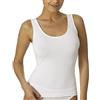 VAJOLET BY SELINA Canottiera Donna Intimo in Microfibra Spalla Larga CT0493 Taglie S-M-L-XL Bianco E Nero (S IT Donna, Nero)