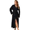 Surwin Accappatoio Microfibra Lungo con Cappuccio per Donna e Uomo, Lunga Accappatoio Spugna Unisex Invernale Pile Vestaglia da Bagno Assorbente e Confortevole per Albergo Piscina