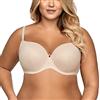 Ava 1263 Liscio Uniforme Reggiseno con Imbottite Coppe Piene con Ferretti