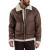 Giosal Giubbotto Montone Uomo Chiodo College Con Zip Giacca Imbottita Calda Aviatore Con Pelliccia Casual Vari Colori (IT, Testo, S, Regular, Regular, Camel3)