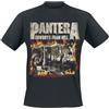Pantera Cowboys from Hell - Fire Frame Uomo T-Shirt Nero 100% Cotone Regular
