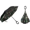 Braty Decorations Ombrello con manico a forma di C, mimetico, S
