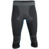 STARK SOUL Biancheria intima funzionale da uomo, senza cuciture, per sport e sci, a 3/4, a maniche lunghe o a maniche corte, Tonalità del grigio - Pantaloni a 3/4, Medium-Large