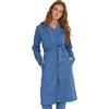 Noidinotte; more than pyjamas Noidinotte - Vestaglia donna unity in metelassè con fusciacca - 46 Azzurro