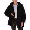 HAOLEI Felpa Donna Pile Invernale Caldo con Cerniera Giacca da Camera Donna Corta Senza Cappuccio Giacche Invernale con Pile Tinta Unita Maglia Peloso Sherpa Giubbotto Fleece Comoda