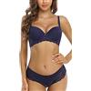 SHEKINI Women's Lingerie Set Lace Matching Bra And Panty Set Underwire Bra Push Up Underwear Set