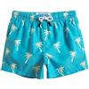 maamgic Costume da Bagno Pantaloncini da Bagno Estivi per Ragazzini Bambini Foderate in Rete Asciugatura Rapida Multi Colori, Alberi di Cocco Blu, 2 Anni