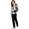 Infiore Pigiama Donna Pile Effetto Coral - Morbido e Felpato - Invernale (651476 Nero, XL)