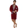 FOREX Lingerie Elegante vestaglia uomo in velluto/vestaglia sportiva in cotone. Made in EU.