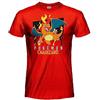 Sabor srl Pokémon T-Shirt Drago Lizard Originale Ufficiale Maglia Maglietta Bambino Ragazzo - Rossa - 100% Cotone (12-13)