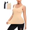 BELLISSIMA BY FAP Spalla Larga in Microfibra Semplice Donna Canotta Aderente 3 Pezzi (IT, Testo, S, M, Regular, Regular, Assortito)