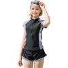 OPLERT Set di Costumi da Bagno per Ragazze, Costumi da Bagno a 2 Pezzi, Pantaloncini da Bagno in Spiaggia, Protezione UV, Costumi da Bagno ad Asciugatura Rapida