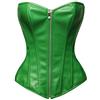 Bslingerie® Corsetto da donna in ecopelle, verde, M