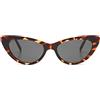 KOMONO Rosie Havana Unisex Cat-Eye Bio Nylon G850 Sunglasses for Men and Women with UV Protection and Scratch-Resistant Lenses