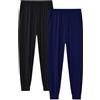 MoFiz Pantaloni Pigiama Lunghi Bambino Ragazzo Morbidi Unisex Joggers Pants 2 Pezzi con Tasche 7-18 Anni