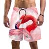 HadHfun Costume da Bagno da Uomo Fenicottero Rosa Pantaloncini da Surf da Spiaggia con Costumi da Bagno ad Asciugatura Rapida