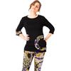 Mamatayoe Top Cire Perdue Canottiera, Nero, L Donna