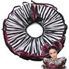 UniqKaliber Collare da clown a strati, in tulle con volant, finto collare in rete, per Halloween, carnevale, cosplay, Rosa, One Size