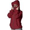 Generic Passamontagna da donna con cappuccio e maschera per il viso da sci, doppio cappuccio, in micropile con cerniera, giacca per autunno inverno, antivento, caldo, streetwear, atletica, allenamento, felpa