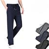Generic Leenfort - Pantaloni da uomo, unisex, ultra elasticizzati, ad asciugatura rapida, pantaloni dritti casual da uomo, Blu, L