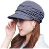 Wioklwe Cappelli per chemioterapia, berretto da baseball in bambù, da donna, in cotone, cappelli morbidi, copricapo per cancro, copricapo per capelli, copricapo, Grigio, Taglia unica