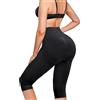 KUMAYES Mutande Contenitive Donna Guaina Dimagrante Intimo Modellante Contenitiva Snellente a Vita Alta Shapewear Pantaloncini (M, Nero)