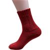 Hirsch Natur, 100% Pura lana in maglia con calza alla caviglia - 5 colori disponibili, Rosso, Taglia: 40-41