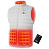 Telguua Gilet Riscaldato Uomo, Giubbotto Riscaldato Morbido e Caldo Elettrico con 3 Temperature, 12000mAh 5V Batteria, Giacca Riscaldata USB, Gilet Riscaldata per Attività Outdoor