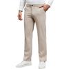 Zetieny Pantaloni Chino da Uomo Casual Elasticizzati in Vita con Tasche | Chiusura con Cerniera e Bottoni, 97% Cotone 3% Elastan, Tessuto Morbido e Confortevole, Elastico, Vestibilità Aderente