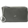 JAGUAR - Portachiavi Uomo, Portachiavi in Pelle Vera Dotato di 2 Cerniere per Riporre Vari Oggetti, Astuccio Borsellino 14x7,5x1cm Arriva in Scatola Firmata Adatta per Regali - Antracite