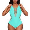 Generico Costume Donna, Costume Intero Donna Contenitivo, Mare Costumi Taglie Forti Piscina Swimsuit da Bagno Modellante Push Up Sexy Nuoto Trikini Curvy Azzurro Cielo L