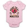 My Icon Art & Clothing Muay Thai Master Martial Arts Expert - Body per neonato rosa chiaro 12-18 Mesi