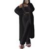 tinbarry Set Pigiama da Donna 3 Pezzi Caldo Pigiama Lungo Pigiama Invernale in Pile Pigiama Loungewear Giacca in Peluche + Canotta + Pantaloni Pigiama Set 3 Pezzi Tuta da Jogging