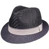 bugatti Cappello di Paglia Revik Trilby Uomo - da Sole Estivo Giardiniere Primavera/Estate Primavera Estate - L (58-59 cm) Blu Scuro