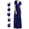 INFIWING Abiti Infinity per damigelle d'onore,Abiti da sposa per le donne,Plus Size Wrap Dress Lungo Maxi Convertibile Multiway Abiti, Blu notte, Taglia Unica